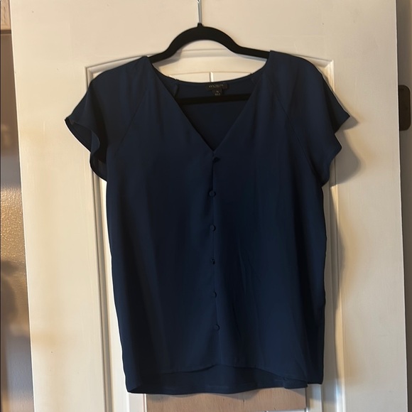 Chico's Blue Buttoned Blouse with Long Sleeves - Picture 1 of 6